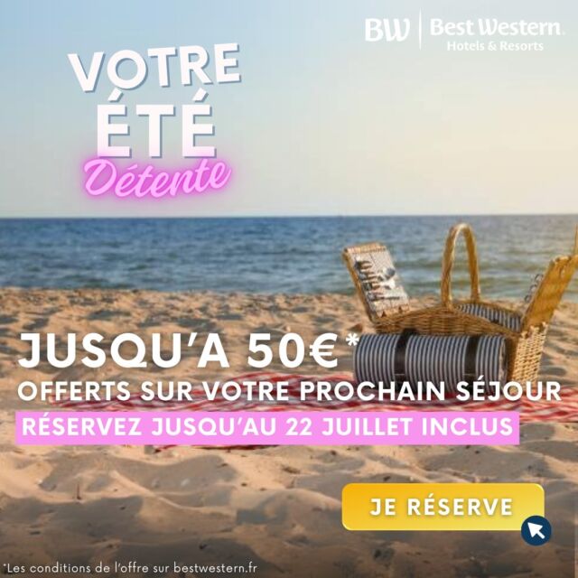 🌞 Promo Été ! 🌞

Cet été, pour tous les membres du Club de Fidélité Best Western Rewards® 
(inscription gratuite) : 1 séjour d’une nuit dans notre hôtel = 1 e-carte cadeau de 20€* et 50€ 
pour un séjour de plus d’une nuit ! 
E-cartes valables pour un prochain séjour ! 

Réservez maintenant et vivez un été inoubliable ! 📅✈️

🔗 www.hotel-aramis.com
📍 CENTRE de Paris :124 rue de Rennes Paris 6eme 

#Vacances #SummerInParis #ParisMonAmour #OffreSpéciale #TravelDeals #SéjourParisien #hotelaramis #bestwestern #bestwesternfrance